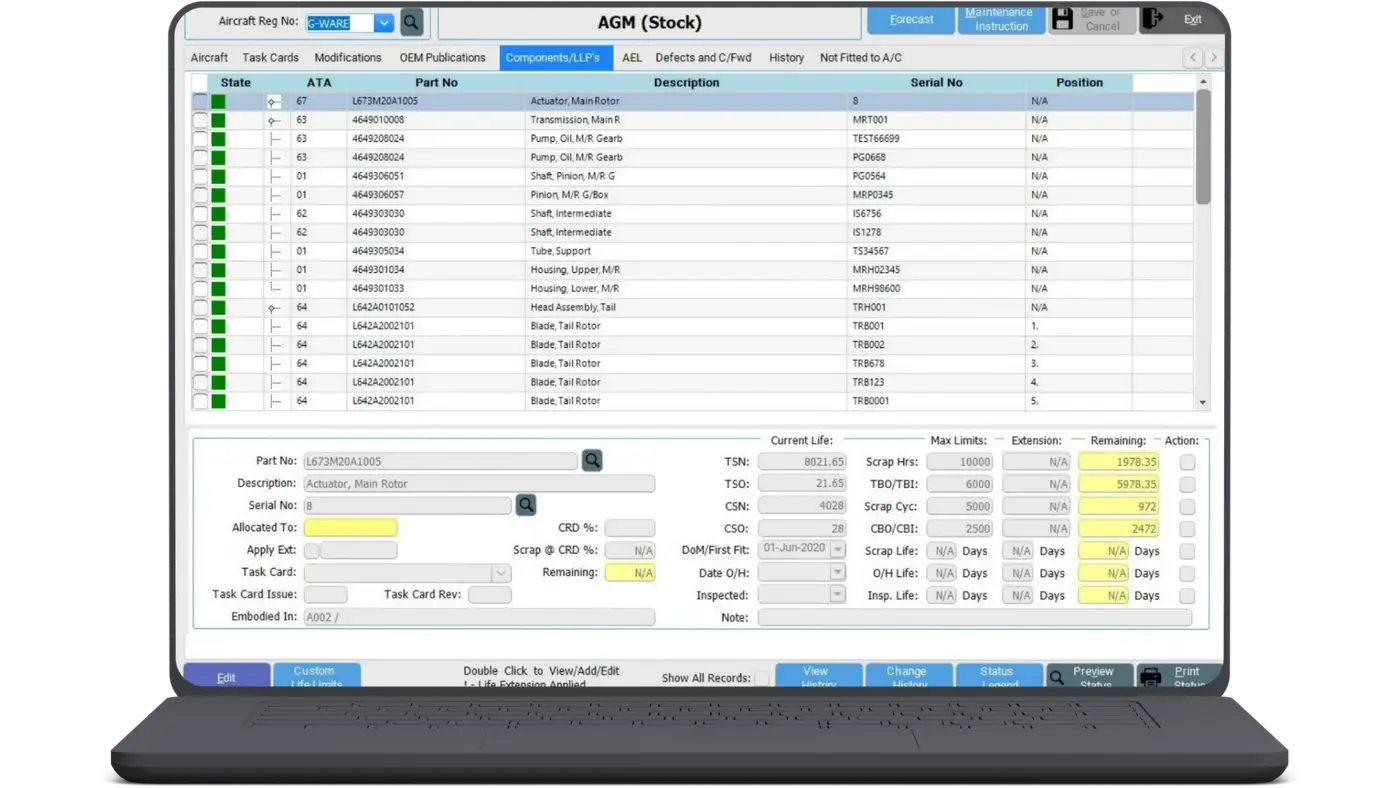 Aerotrac -X - Business Process Control System