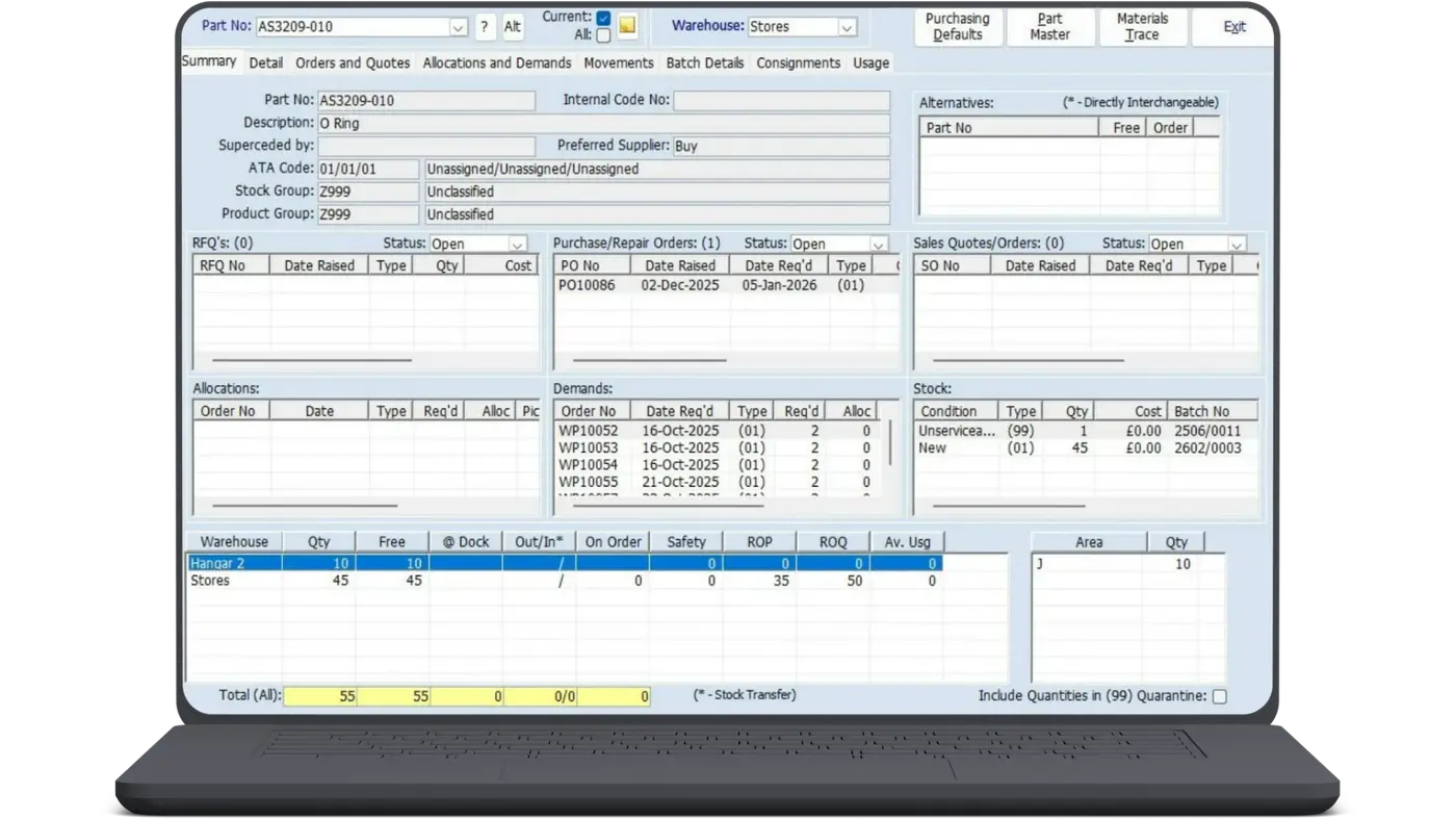 Aerotrac - Business Process Control System